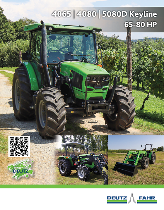 Deutz-Fahr 4080E 80hp Utility Tractor w/Loader